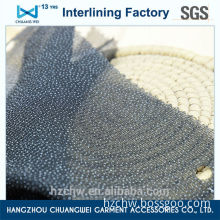 China 100% polyester fusible garment chemical bond fusible interlining fabric interfacing(5702) With SGS